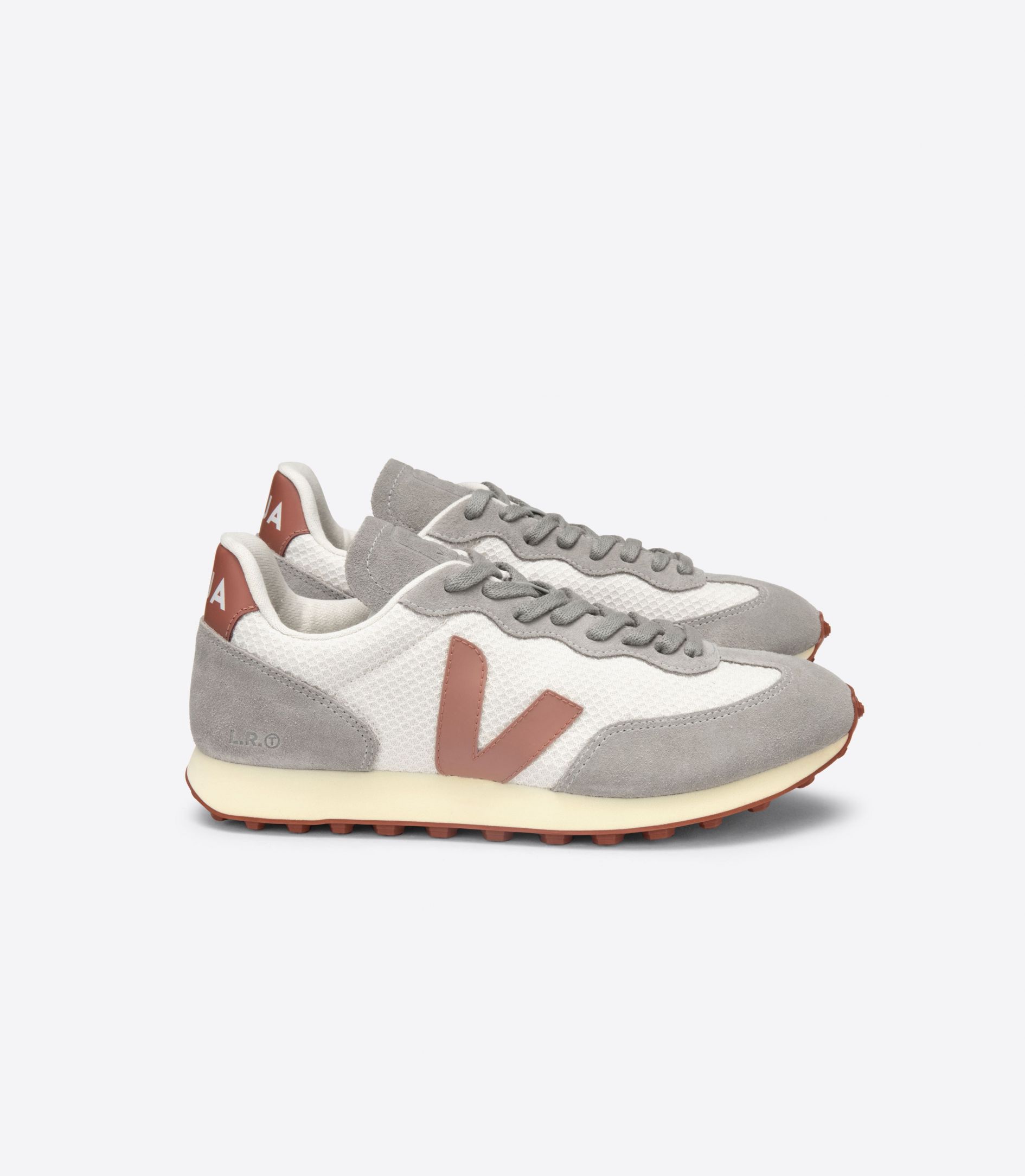 Sapatilhas Veja Rio Branco Hexamesh Gravel Feminino Cinzentas | LX8051794