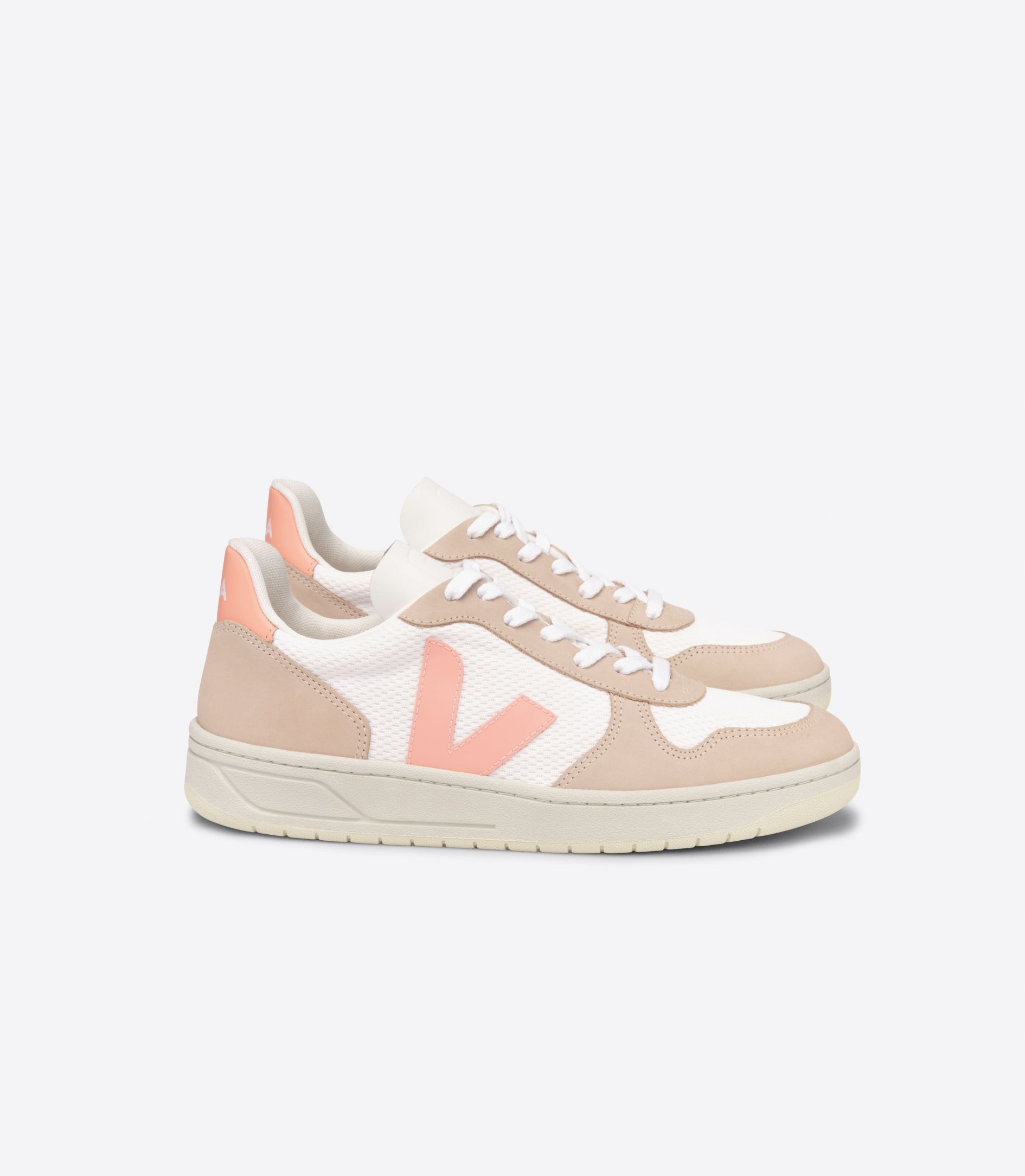 Sapatilhas Veja V-10 Alveomesh Feminino Branco | UJ0162895