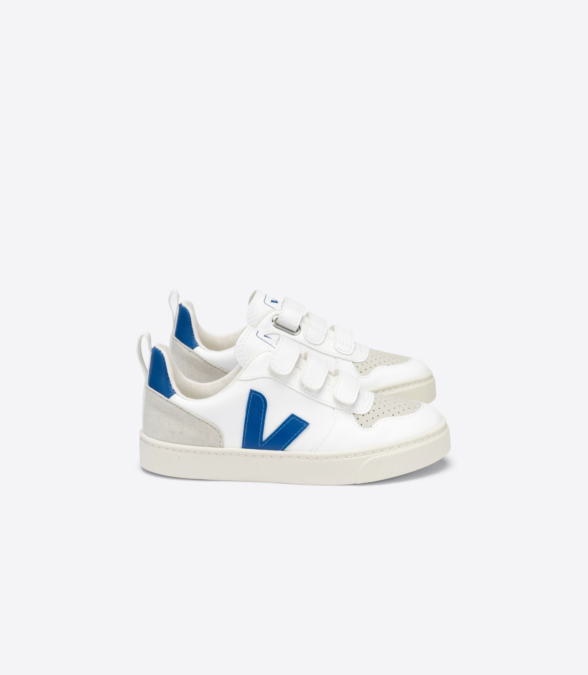 Sapatilhas Veja V-10 Cwl Criança Branco Azul Anil | KU6758301