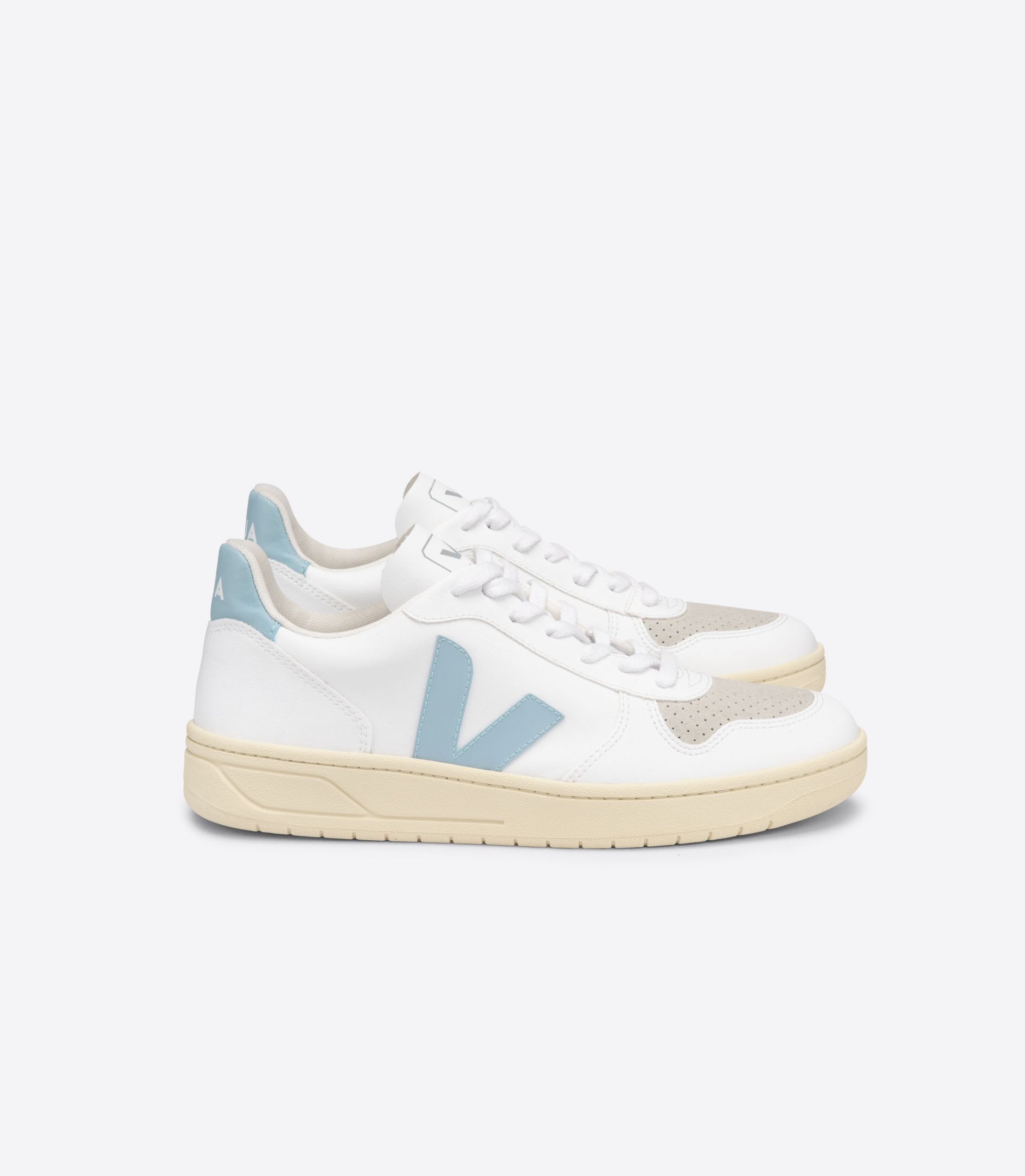 Sapatilhas Veja V-10 Cwl Feminino Branco Cinzentas | RA1675430