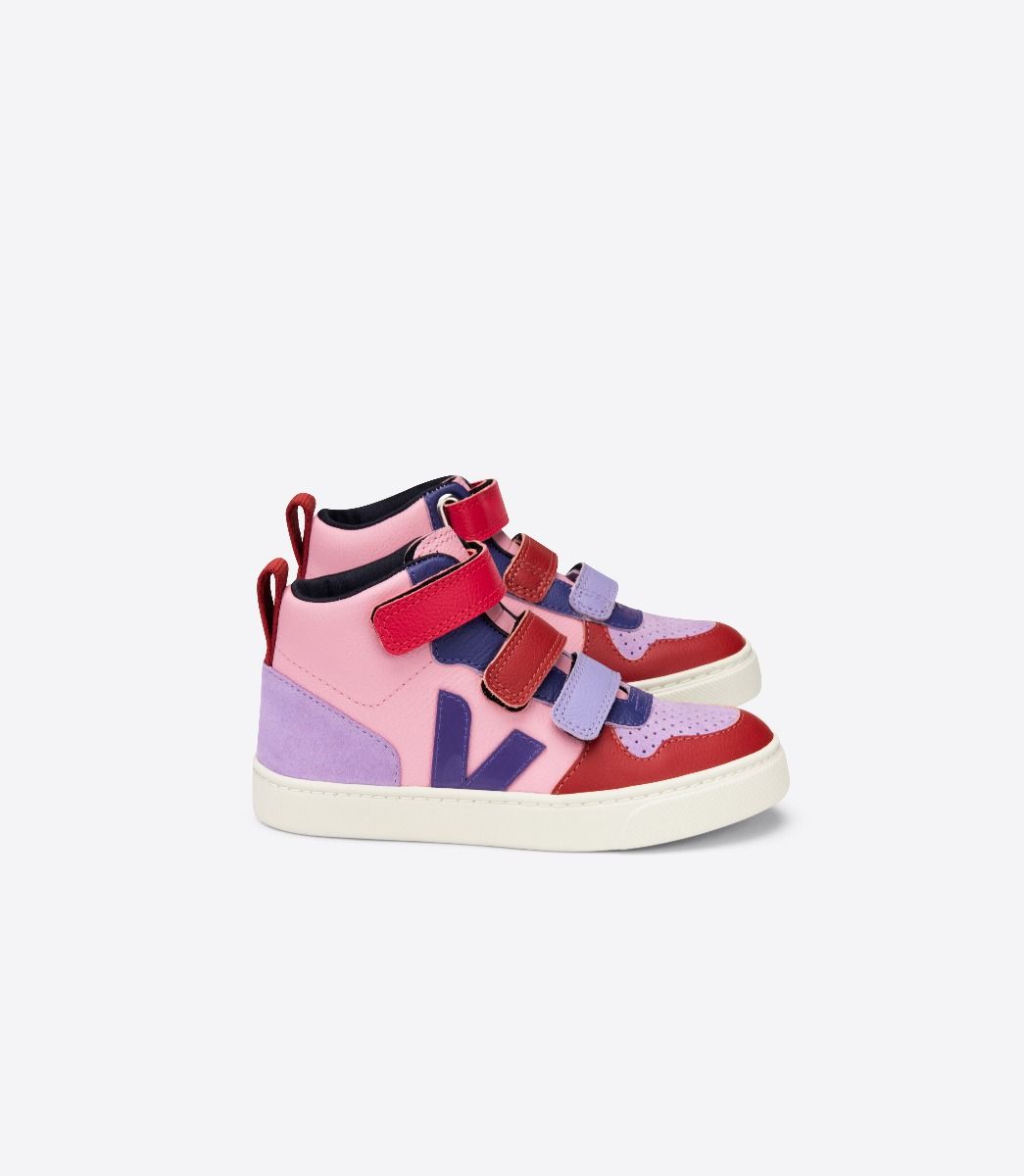 Sapatilhas Veja V-10 Medio Chromefree Veja X Make My Lemonade Criança Rosa Vermelhas Azuis | VD5714628