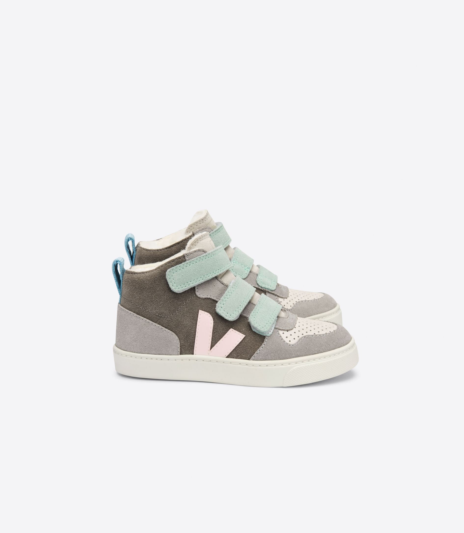 Sapatilhas Veja V-10 Medio Fured Suede Criança Multicoloridas | MY2790458