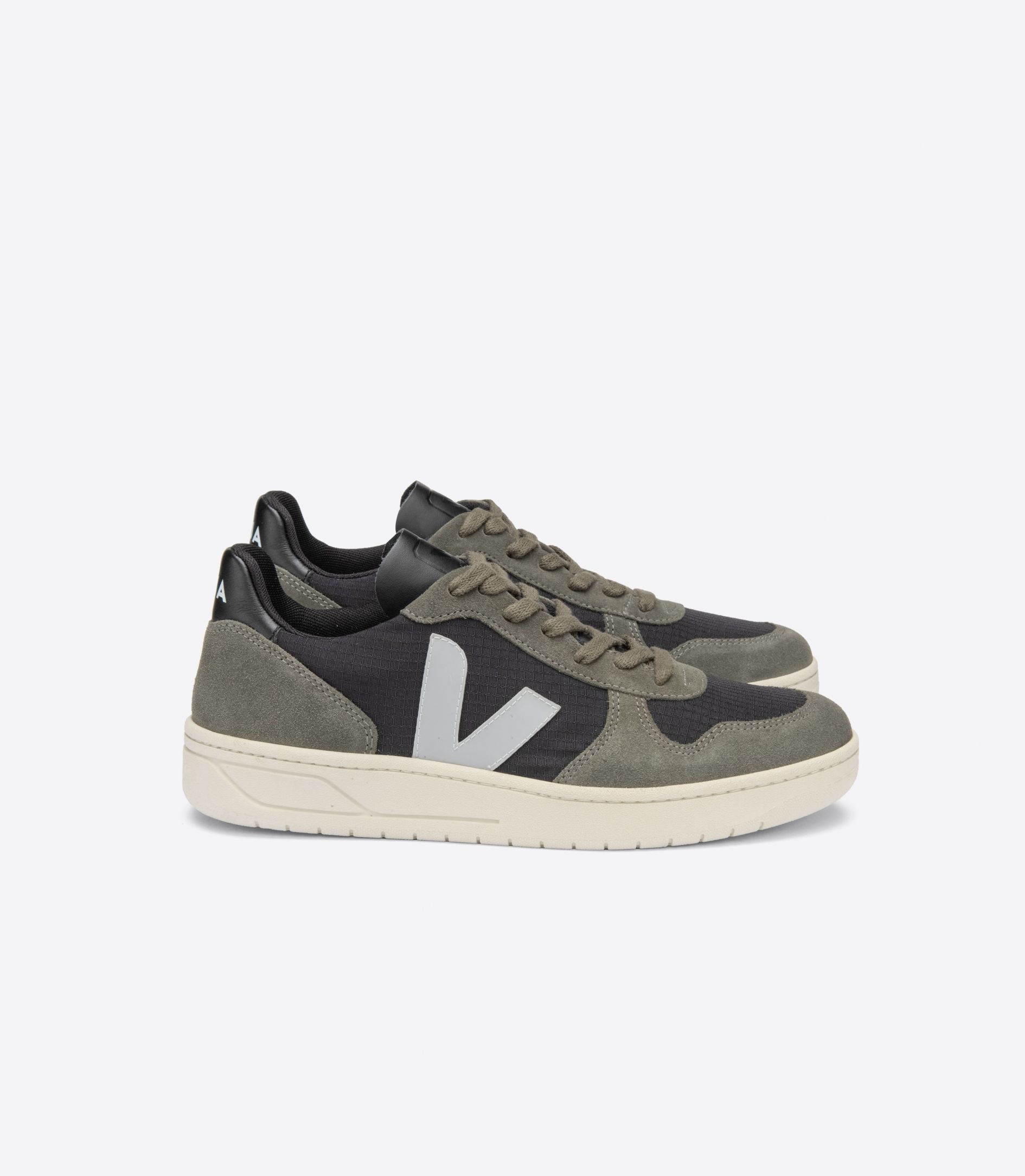 Sapatilhas Veja V-10 Ripstop Masculino Pretas Cinzentas | TA6705821